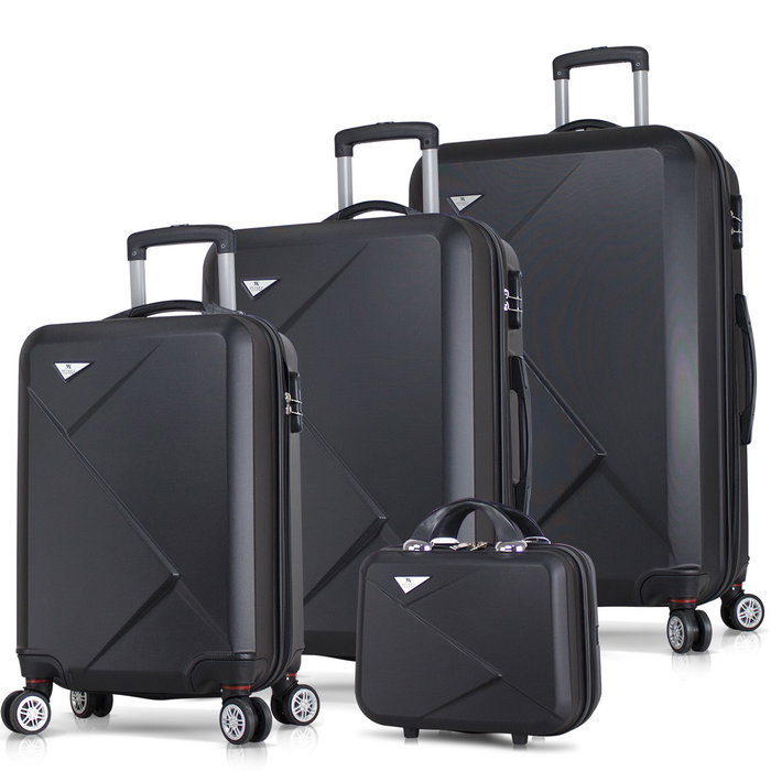 Zoozie Bags Juego de maletas de 4 piezas Negro Zoozie Bags Juego de maletas de 4 piezas Negro